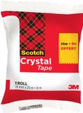 Scotch Plakband Crystal Transparant Voordeelpak