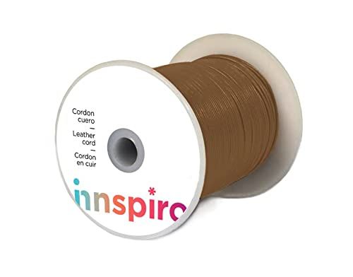 INNSPIRO Koord van natuurlijk leer, bruin, 1,5 mm, 100 m.
