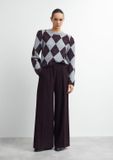 comma - Broek - W38 X L32 - aubergine