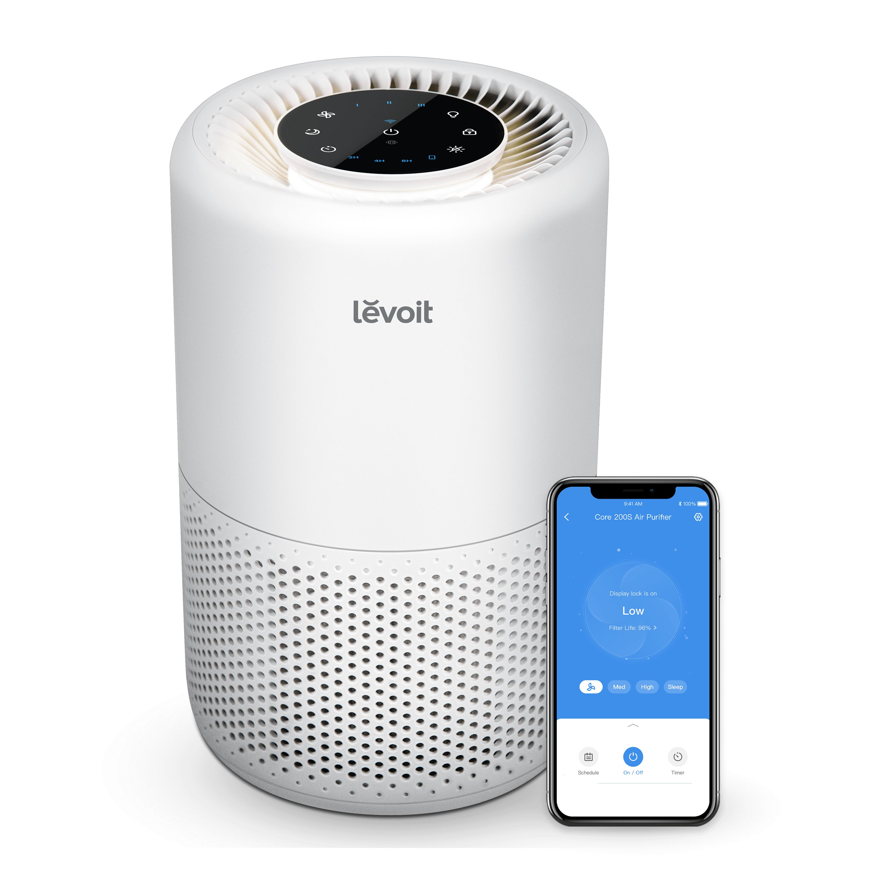 Levoit Core 200S Smart True HEPA Air Purifier - White