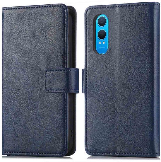 imoshion Hoesje - Geschikt voor OnePlus Nord CE 4 Lite 5G - Luxe Bookcase - Donkerblauw