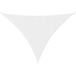 Icecat Voile d'ombrage Voile de parasol Tissu Oxford Triangulaire 4x5x5 m Blanc
