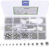 ZenithVibe 600 pièces roulements à billes - 13 tailles - 2 mm - 10 mm - billes en acier inoxydable
