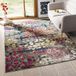 Safavieh Boho Chic tapijt voor binnenruimtes, rechthoekig, gevlochten, collectie Monaco, MNC263, groen/blauw, 122 x 170 cm