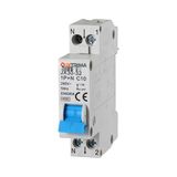 IXTRIMA Automatische stroomonderbreker 1P+N 10A C10 220V 4,5kA, bezet 1 module