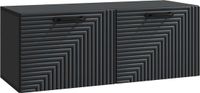 vidaXL Wandmontage TV-kast Zwart 78,5 x 31 x 30 cm Bewerkt hout