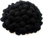 Merkloos 300 Stuks Handgemaakte Pom Poms Zwart 3 cm