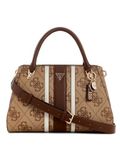 GUESS Noelle II Luxury Satchel Latte Logo / Brown bruine handtas schoudertas
