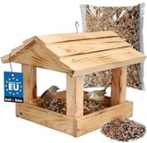 KOTARBAU® Hangend houten vogelvoederhuisje, 28 x 24,5 x 22 cm, inclusief 0,5 kg vogelfoeders