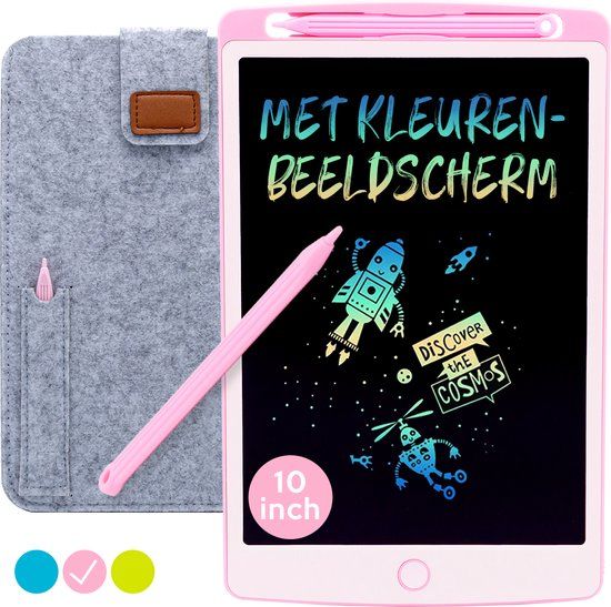 Must-Have for Kids LCD Tekentablet "Roze" 10 inch - Educatief Speelgoed