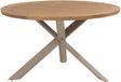 4 Seasons Outdoor Prado dining tuintafel 130 cm rond teak met latte onderstel