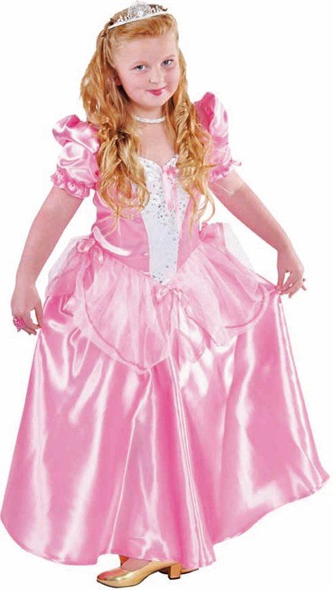 Magic design Verkleedjurk Prinses Meisjes Roze Maat 128