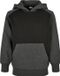 Urban Classics 2-Tone Fake Raglan sweat à capuche/pull enfant - Kids 122/128 - Noir/Gris
