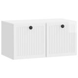 vidaXL Wandmontage TV-kast Hoogglans Wit 59,5 x 31 x 30 cm