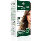 Herbatint Permanente haarkleurgel 6N donkerblond, 170 ml, ammoniakvrij, 100% dekking voor wit haar, voor de gevoelige huid, met 8 natuurlijke biologische extracten