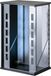 WP EUROPE Rack 19", 22U, 600x600mm, Noir, IP20, avec porte en verre trempé, capacité de charge 800 kg