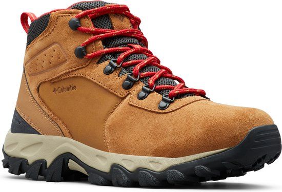 Columbia NEWTON RIDGE PLUS II SUEDE WP Heren Wandelschoenen - Elk, Mountain Red - Maat 41