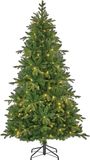Black Box Trees Brampton Kunstkerstboom met Verlichting - Slim Model - 240 LED Lampjes - Groen - H215 x Ø125 cm