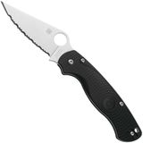 Spyderco Paramilitary 2 Lightweight C81SBK2 Black FRN, CTS-BD1N, serrated zakmes