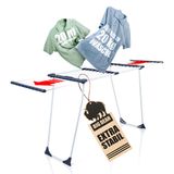 BigDean étendoir, 200, extensible, 20 mètres de surface de séchage, XXL, blanc, extra résistant