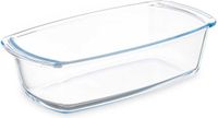 Vivalto Cakevorm/bakvorm - Borosilicaatglas - Transparant - 27 x 14 x 7 cm