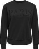 JDY Jacqueline de Yong Trui Jdyparis L/s Emb Sweat Jrs Noos 15221015 Black/ Glitter Pa Dames Maat - XL