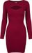 Urban Classics Cut Out Dames Mini-jurk - bordeaux - XS