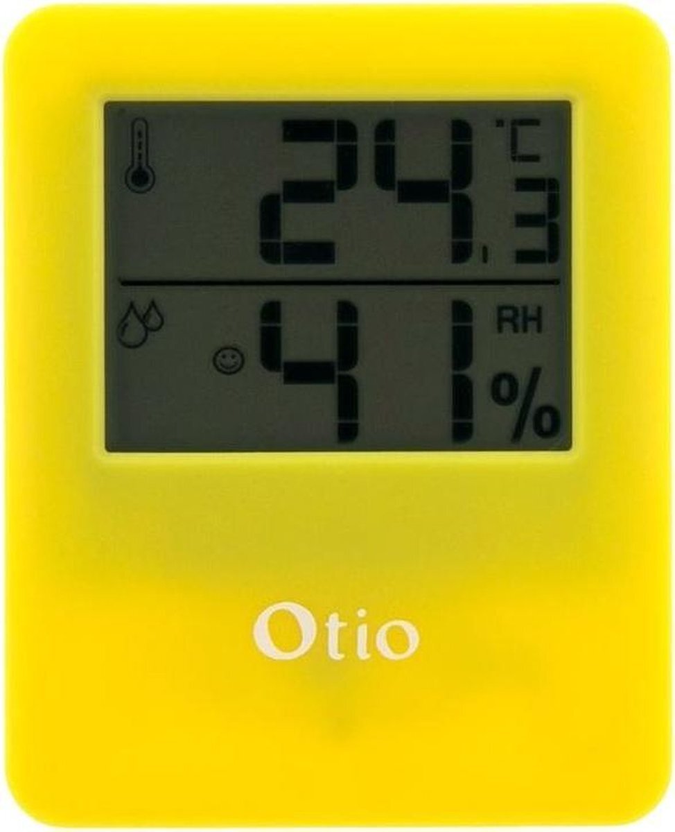 OTIO Magnetische Thermometer/hygrometer Voor Binnen Geel