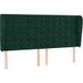 Tête de lit velours vert foncé