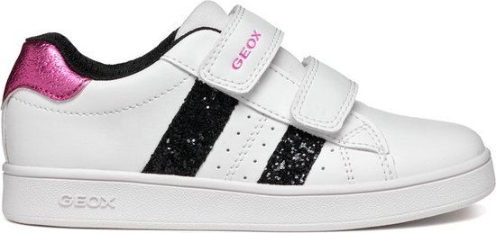 GEOX J ECLYPER GIRL Meisjes Sneakers - WHITE/BLACK - Maat 34