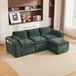 STILVORA Modulaire Bank 256 x 161 cm - Chenille Vert