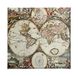 Homemania Wereldkaart voor woonkamer, slaapkamer, meerkleurig, 60 x 3 x 60 cm, HM20KNV60 x 60 – 161, polyester, hout