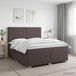 Maison Exclusive - Lit boxspring avec matelas marron foncé 140 x 200 cm tissu