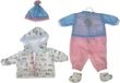 Vêtements pour une poupée de 45 cm - tenue de bébé avec sac en PVC