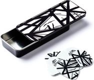 Evhpt03 Dunlop EVH PT03 White Pick Tin with Black Stripes 6-Pack - Plectrum set