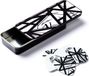 Evhpt03 Dunlop EVH PT03 White Pick Tin with Black Stripes 6-Pack - Plectrum set