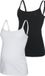 MAMA.LICIOUS Zwangerschapstop - Kerrie - 2-Pack - Maat XL - Black/Snow White