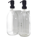 Distributeur de savon mural double blanc