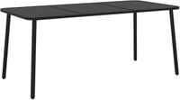 vidaXL Tuintafel Staal Antracietkleurig 165x80x71 cm