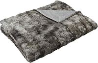 AmazonBasics kunstbont deken, 150 x 200 cm, grijs