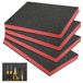 Merkloos Omgoods - Set van 4 Schuimplaten voor Gereedschapskisten 40 x 30 x 5 cm