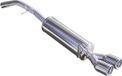 100% InoXcar 100% RVS Sportuitlaat passend voor Fiat Bravo 1.9 MJET 8v (120pk) 2007- 2x80mm