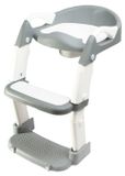 APT DA764 Pot de toilette pour enfant 3 en 1 avec réducteur de WC et marchepied, gris et blanc