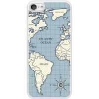 Apple Bedrukt siliconen hoesje compatibel met iPod Touch 5, Apple iPod Touch 6 Map vintage