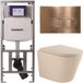 Geberit QeramiQ Dely Toiletset - Mat Beige