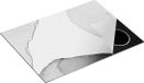 Chefcare Inductie Beschermer Abstracte Kunst - Bruin Beige - Zwart Wit - 70x55 cm