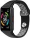 Strap-it Siliconen Smartwatch bandje - Geschikt voor Huawei Band 6 sport bandje - zwart/grijs