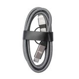 PNI CD600 USB Type-C naar Type-C 60W data- en oplaadkabel + USB Type-C naar USB-A adapter, lengte 1m