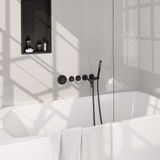 Brauer Black Carving Thermostatische Inbouw Badkraan