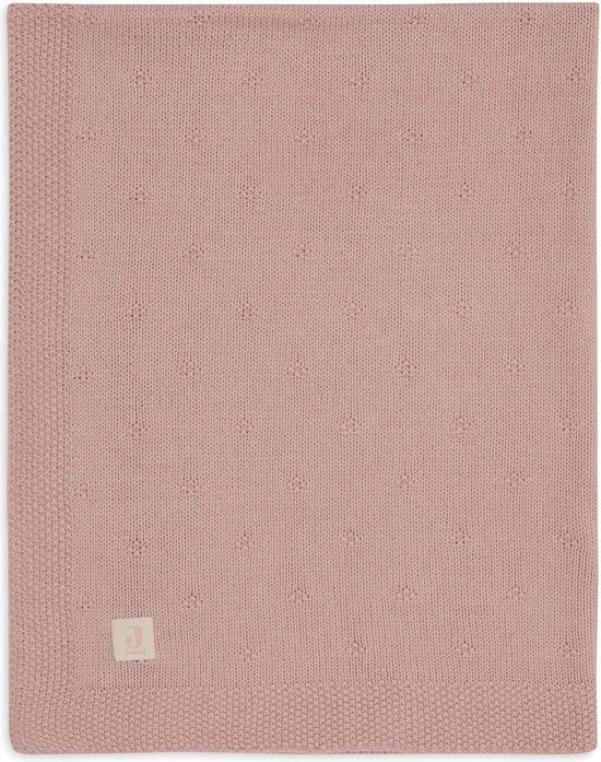 Jollein Cosy Knit Baby Blanket - Wild Rose - 100x150cm